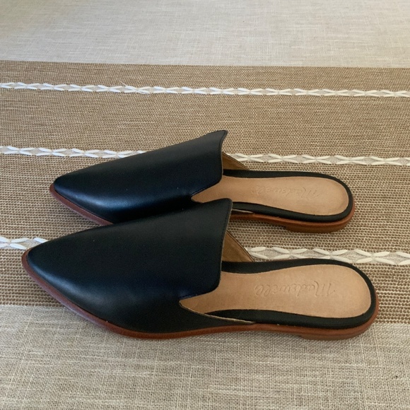 Madewell Gemma Mule Pointed Toe Black Slip On - Picture 6 of 7